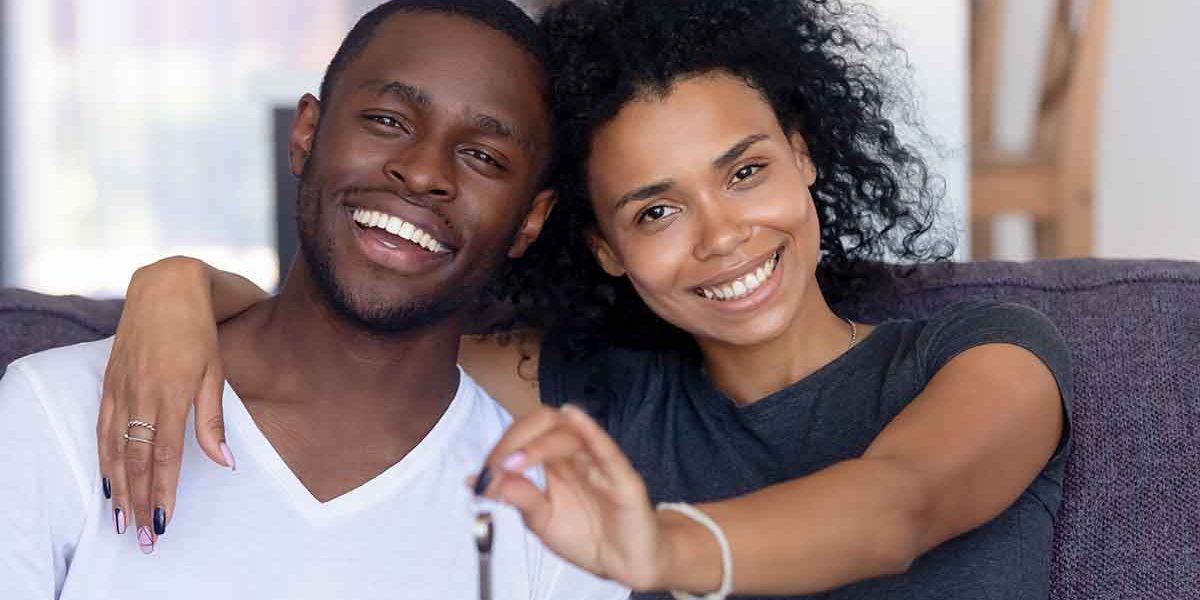 Couple with keys